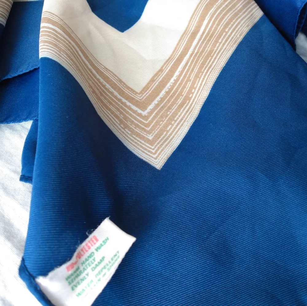 🔵 Border Scarf - Picture 2 of 7